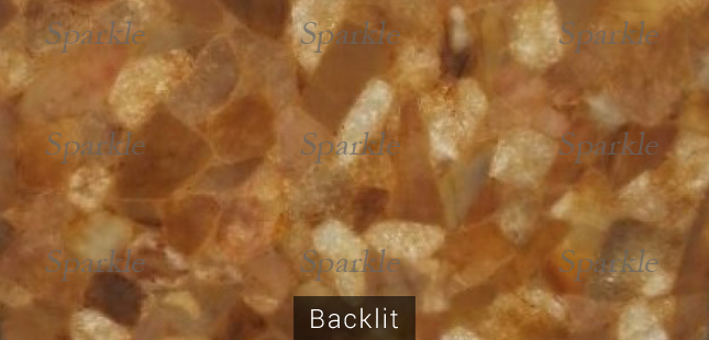 Orange Quartz Slab backlit