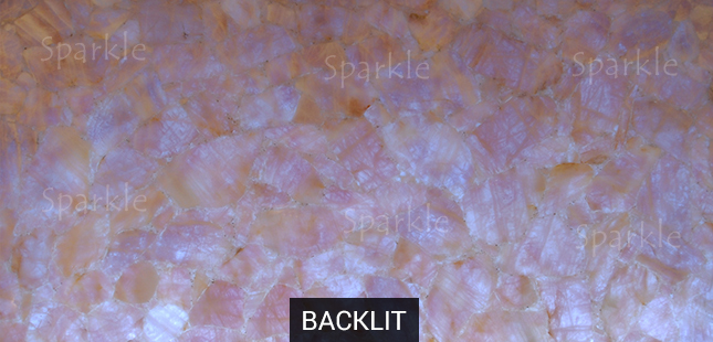 Rose Quartz Slab Backlit